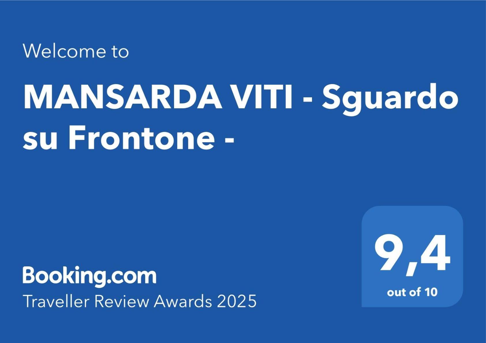 Mansarda Viti - Sguardo Su Frontone - Apartment Exterior photo